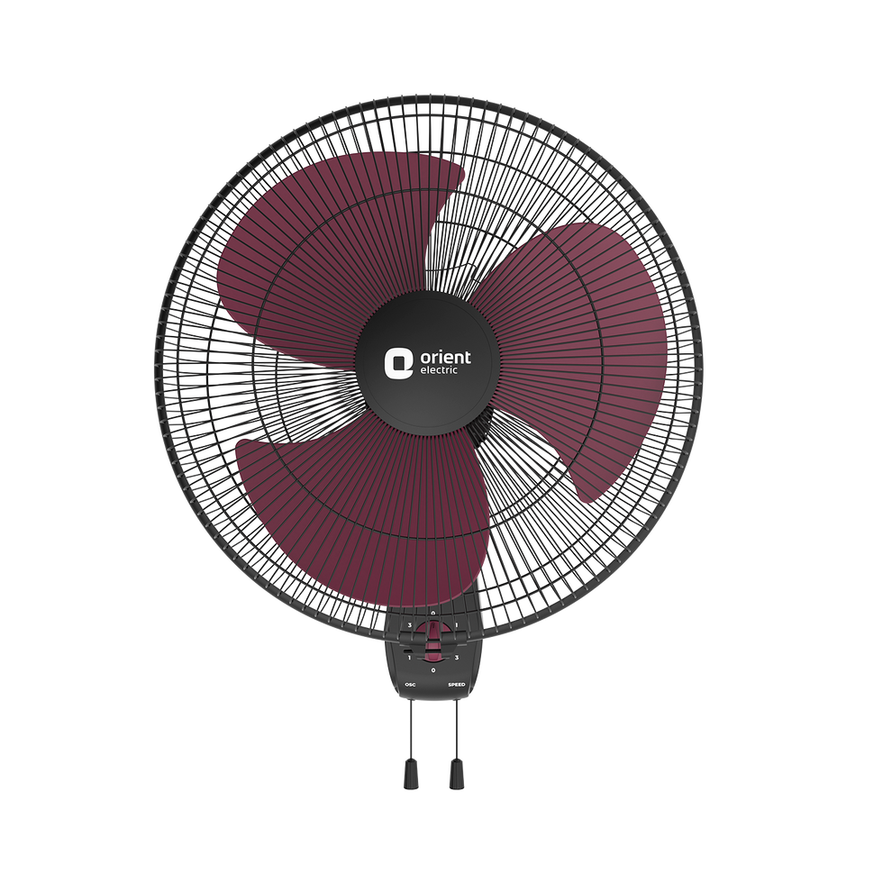 Crimson Red Wall Fan Orient