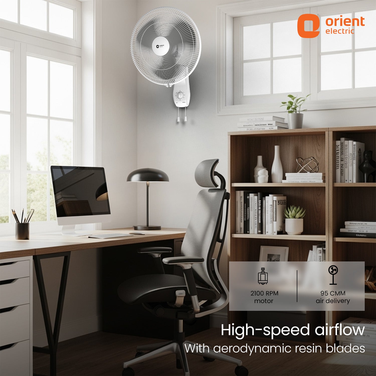 Commander Grey Wall fan Orient