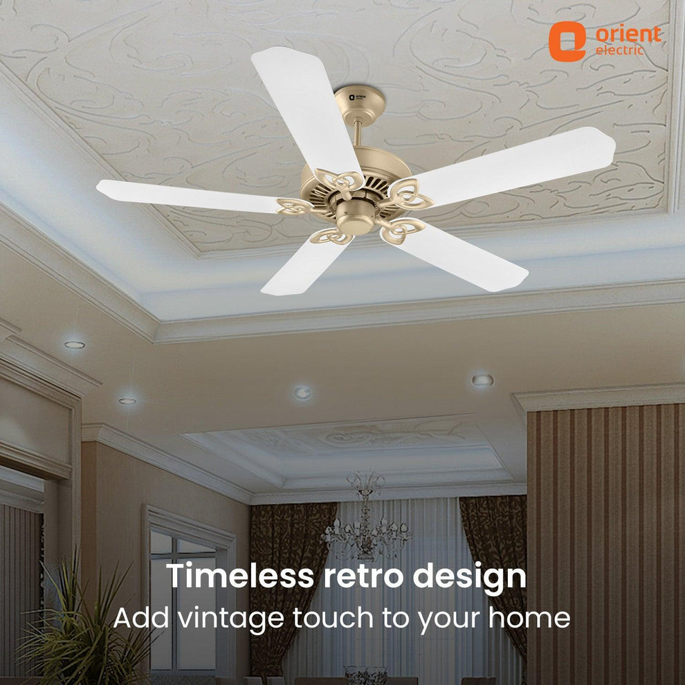 1300mm Antique Gold White