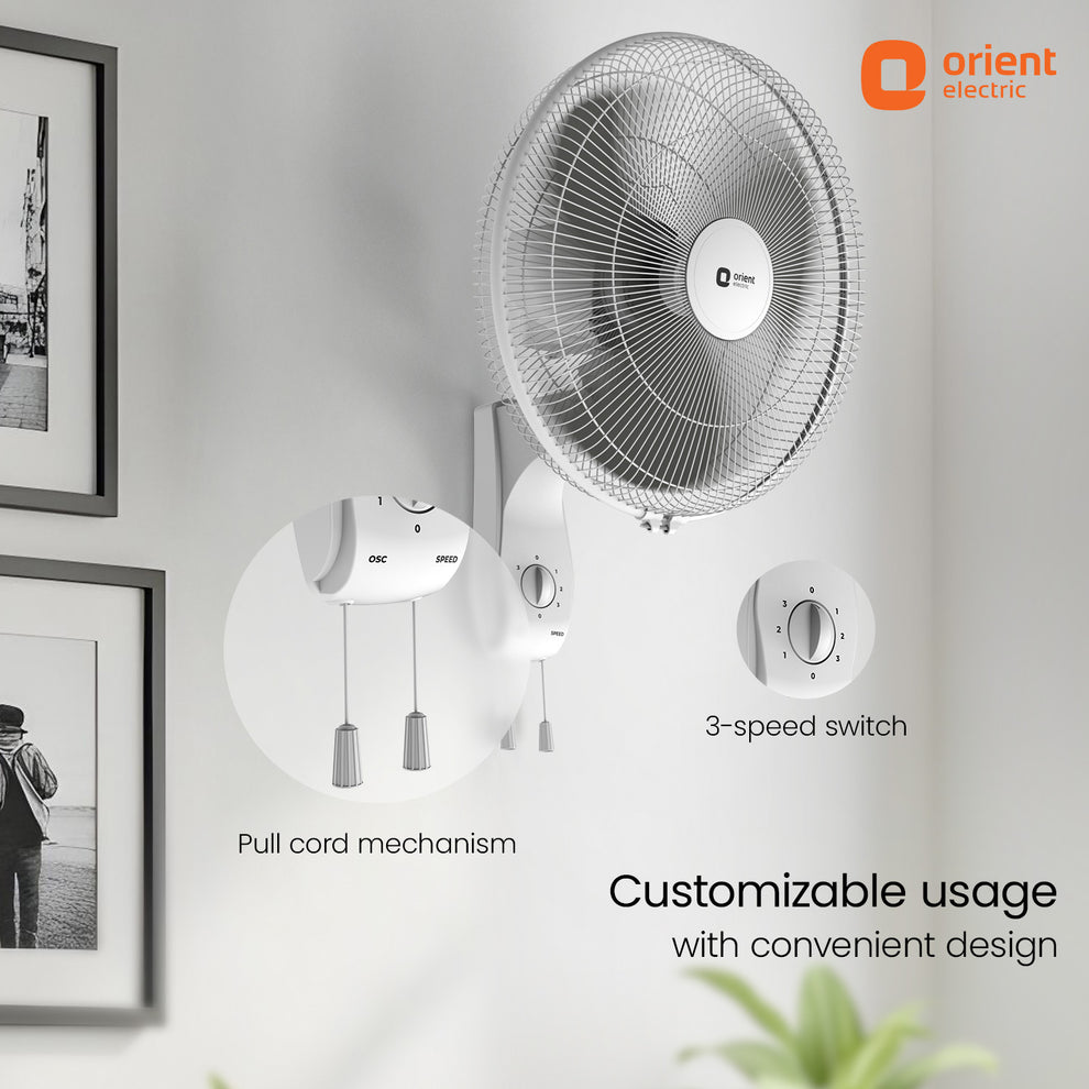 Commander Grey Wall fan Orient