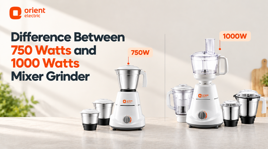 Difference Between 750 Watts and 1000 Watts Mixer Grinder