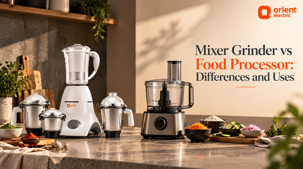 Mixer Grinder vs Food Processor: Differences and Uses