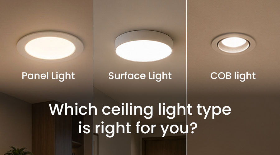 Panel Light vs Surface Light vs COB lights