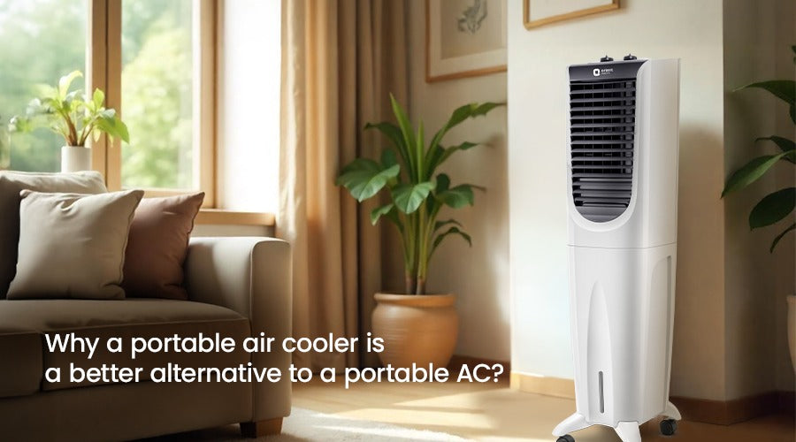 Portable AC vs. Portable Air Cooler Banner Image