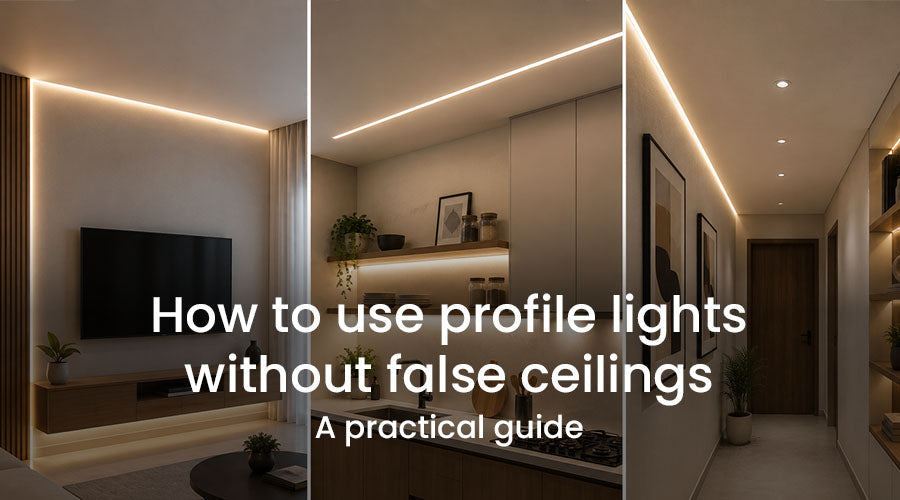 How to Use Profile Lights Without False Ceiling: A Practical Guide
