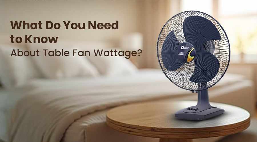 Table Fan Wattage - Orient Electric