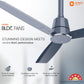 1200MM Steel Blue Ceiling fan with remote control Orient Electric