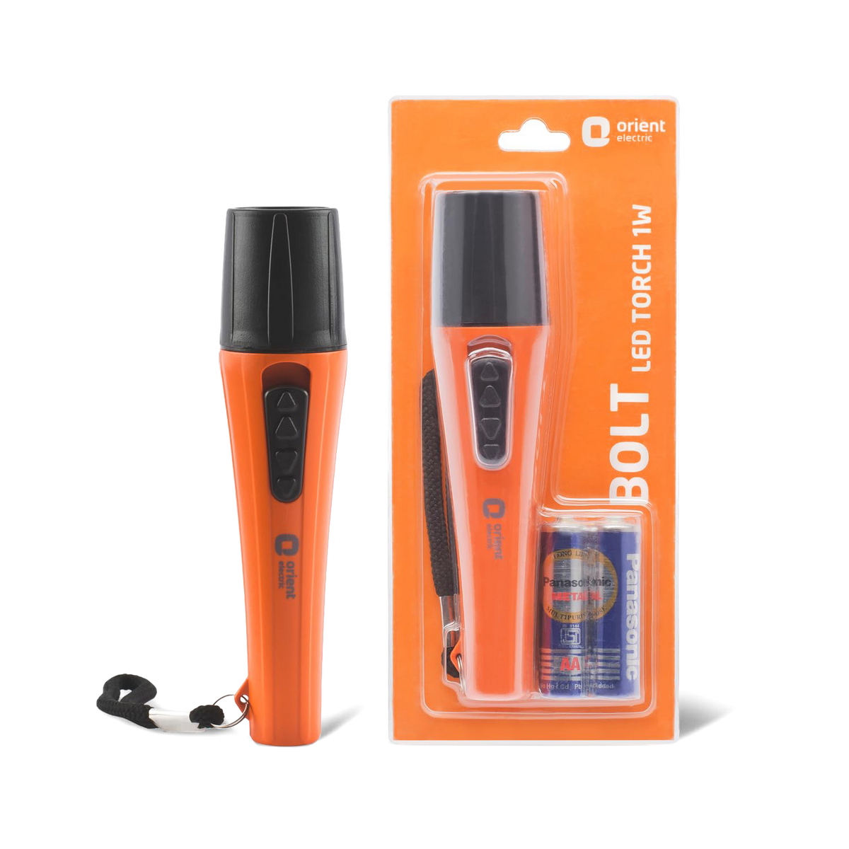 1W Cool White Bolt LED Torch