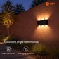natural white cool white multicolor warm white outdoor wall light