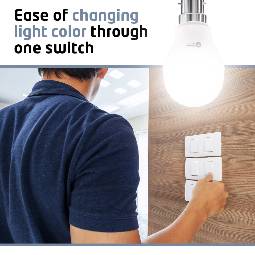 9W Multicolor Bulb 3CCT moodlight led lamp ease of changing color through one switch