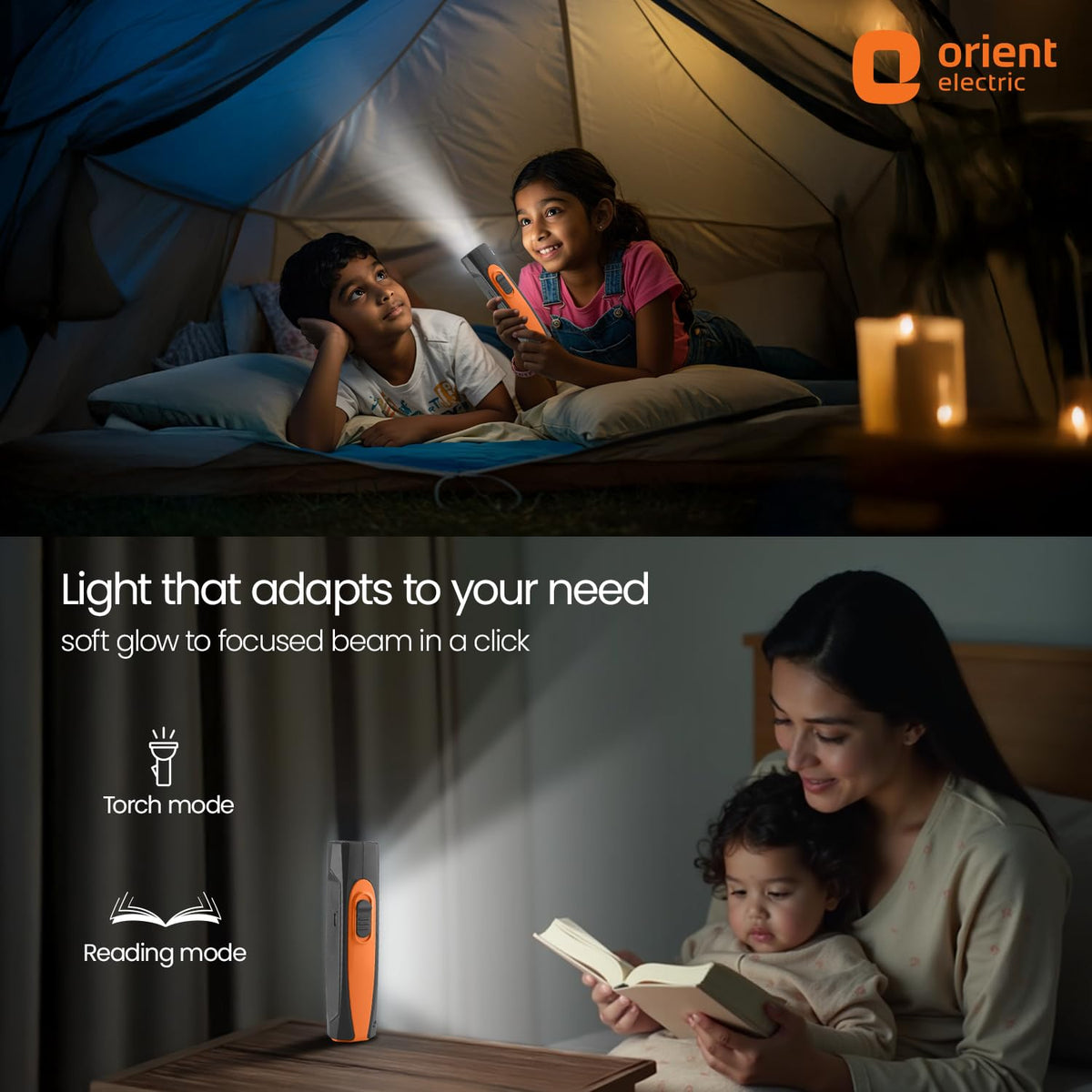 1W Cool White Ranger Dual LED Torch light that adapts to your need soft glow to focused beam in a click