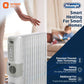 DELONGHI 9 Fin Oil Filled Radiator Room Heater with Fan (White, 2500Watts)