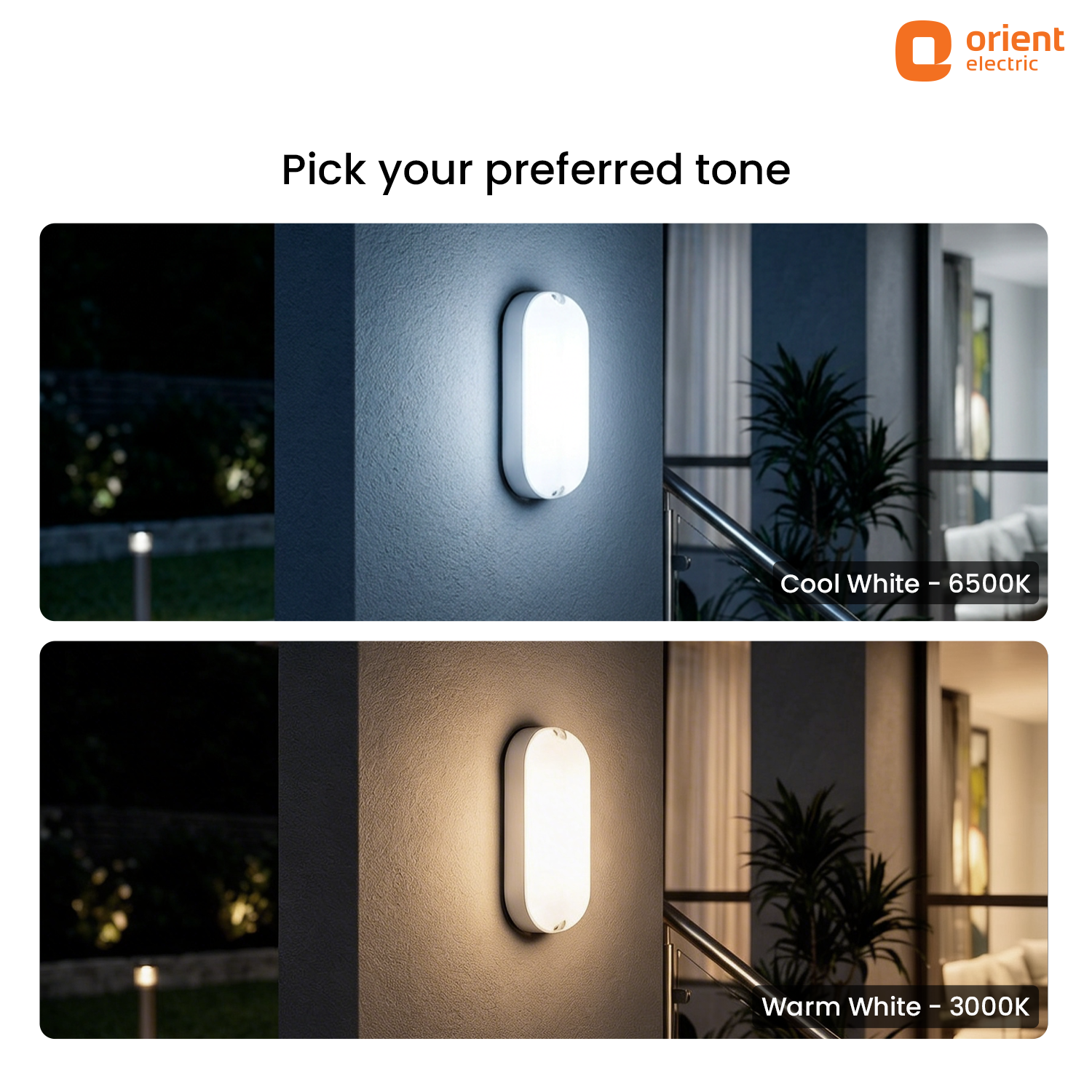 12w cool white warm white indoor and outdoor bulkhead wall light