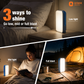 litpac emergency rechargeable led lantern luminous blue 15 w tunnable table lamp