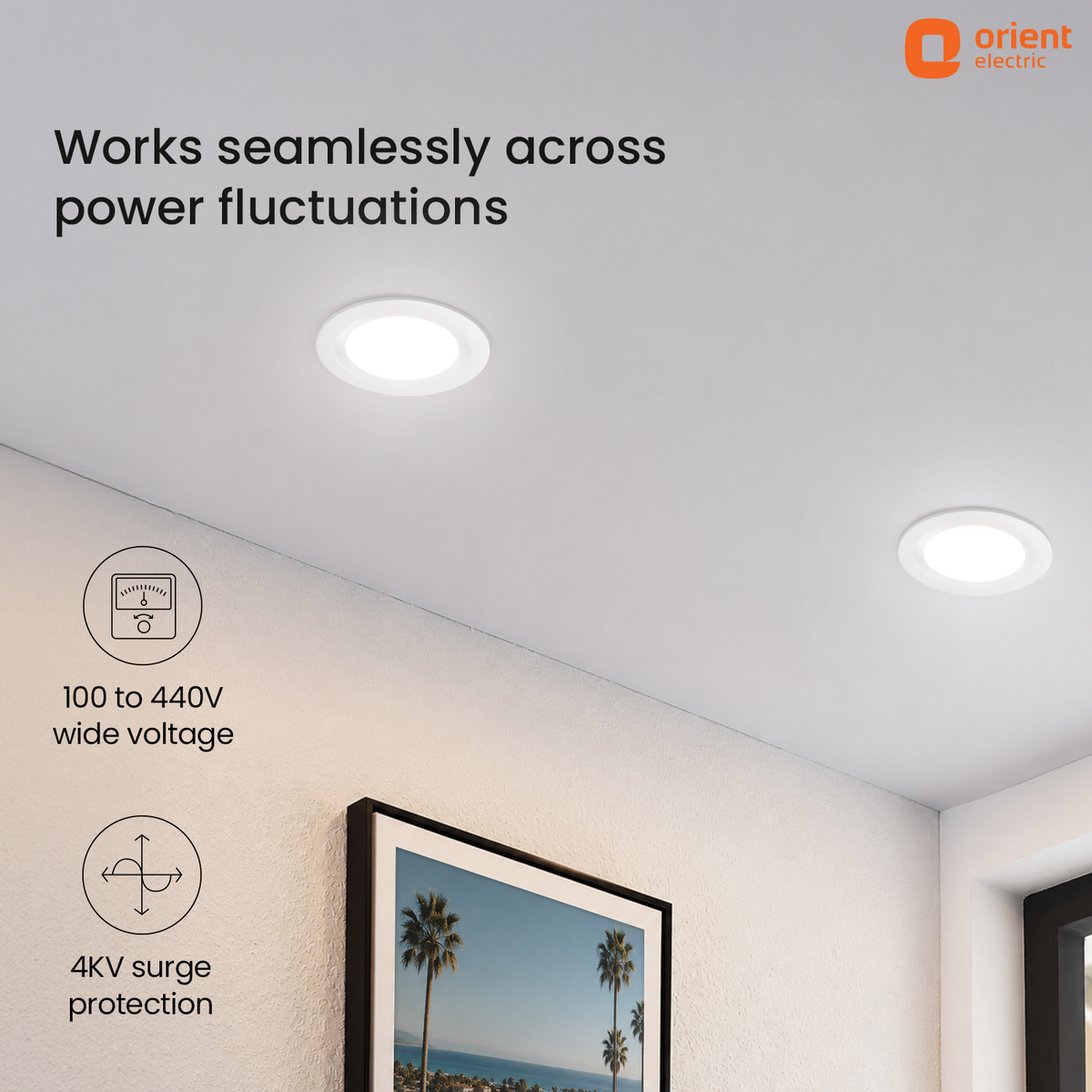 7W White Cool White Warm White Moonlite Nova LED Downlighter 100 to 440v wide voltage 4kv surge protection