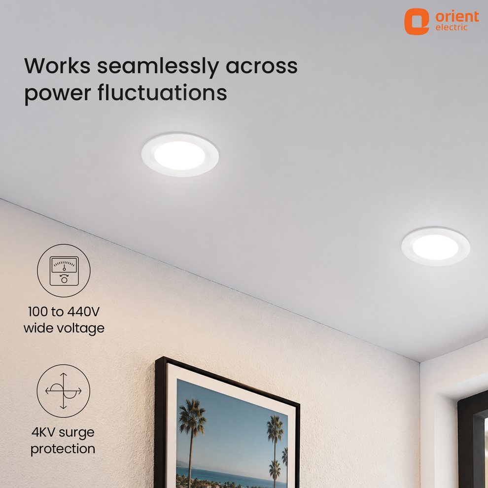 7W White Cool White Warm White Moonlite Nova LED Downlighter 100 to 440v wide voltage 4kv surge protection