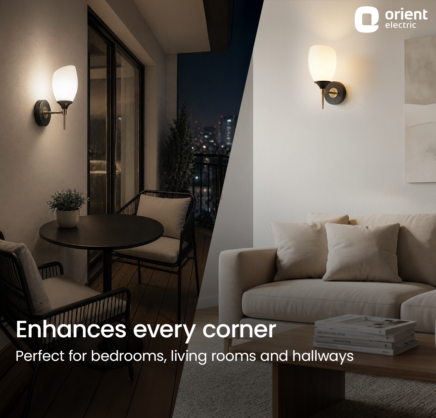 Single Raya Candle Wall Light