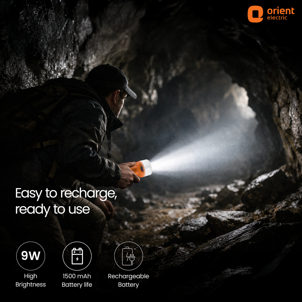 9W Cool White BeamX LED Torch easy to recharge ready to use 9w high brightness 1500 mah battery life rechargeable battery