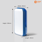 litpac emergency rechargeable led lantern luminous blue 15 w dimensions