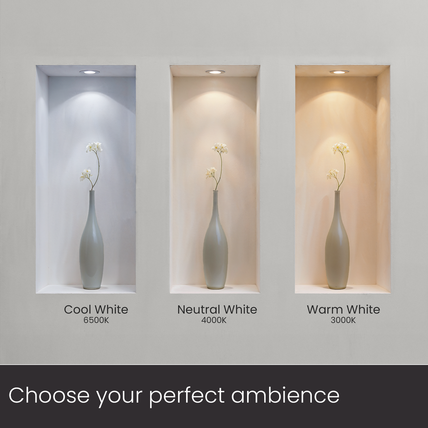 3W, 6W, 9W, Warm White, Natural White, Cool White
