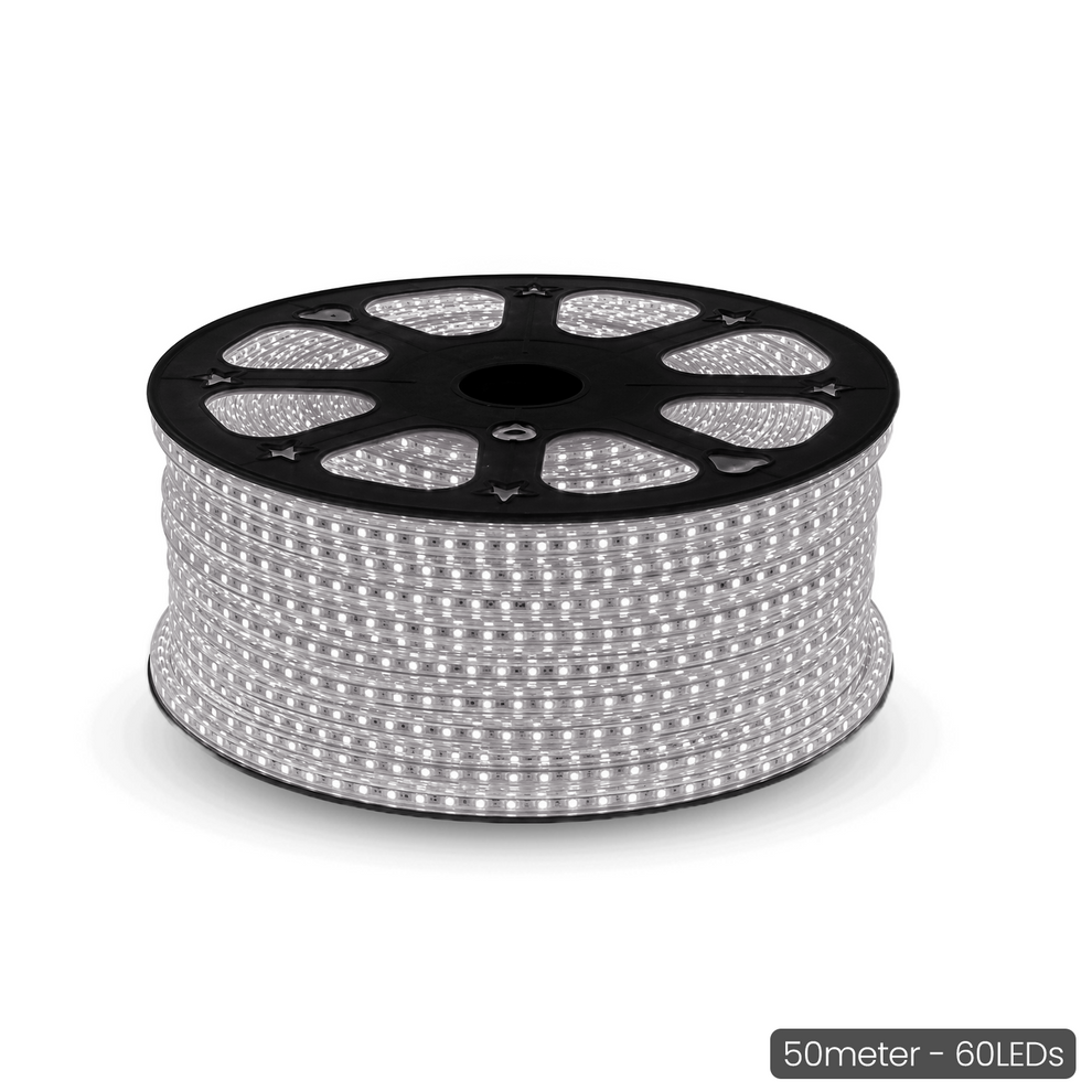 50m 60 LED White led rope light