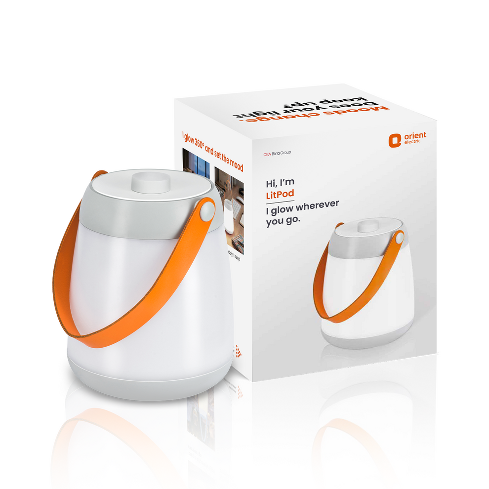 litpod rechargeable emergency lantern 5w cloud dancer