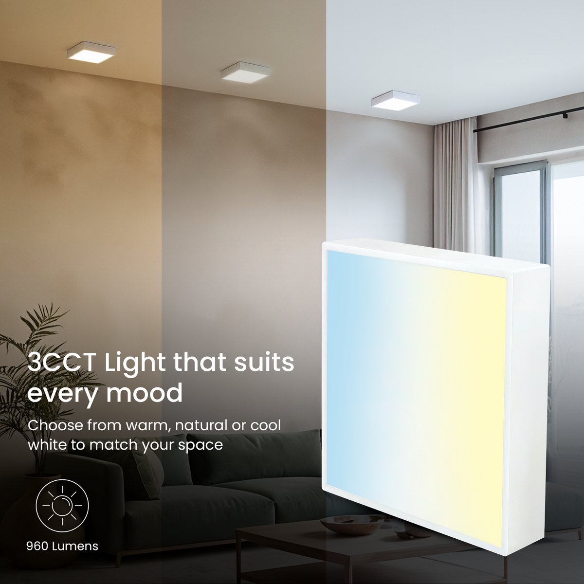 Sqaure Moodlight Surface Panel