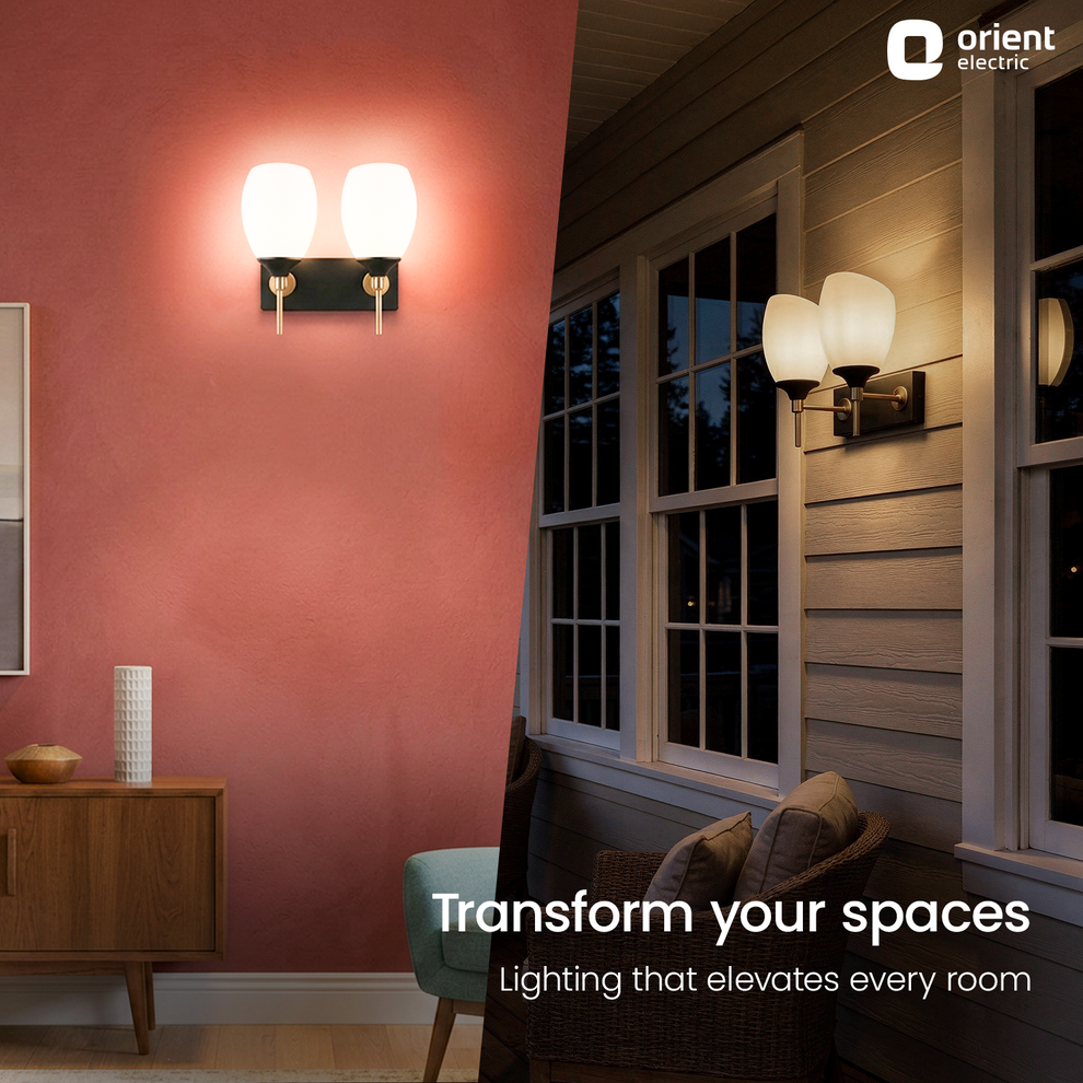 Twin Raya Candle Wall Light
