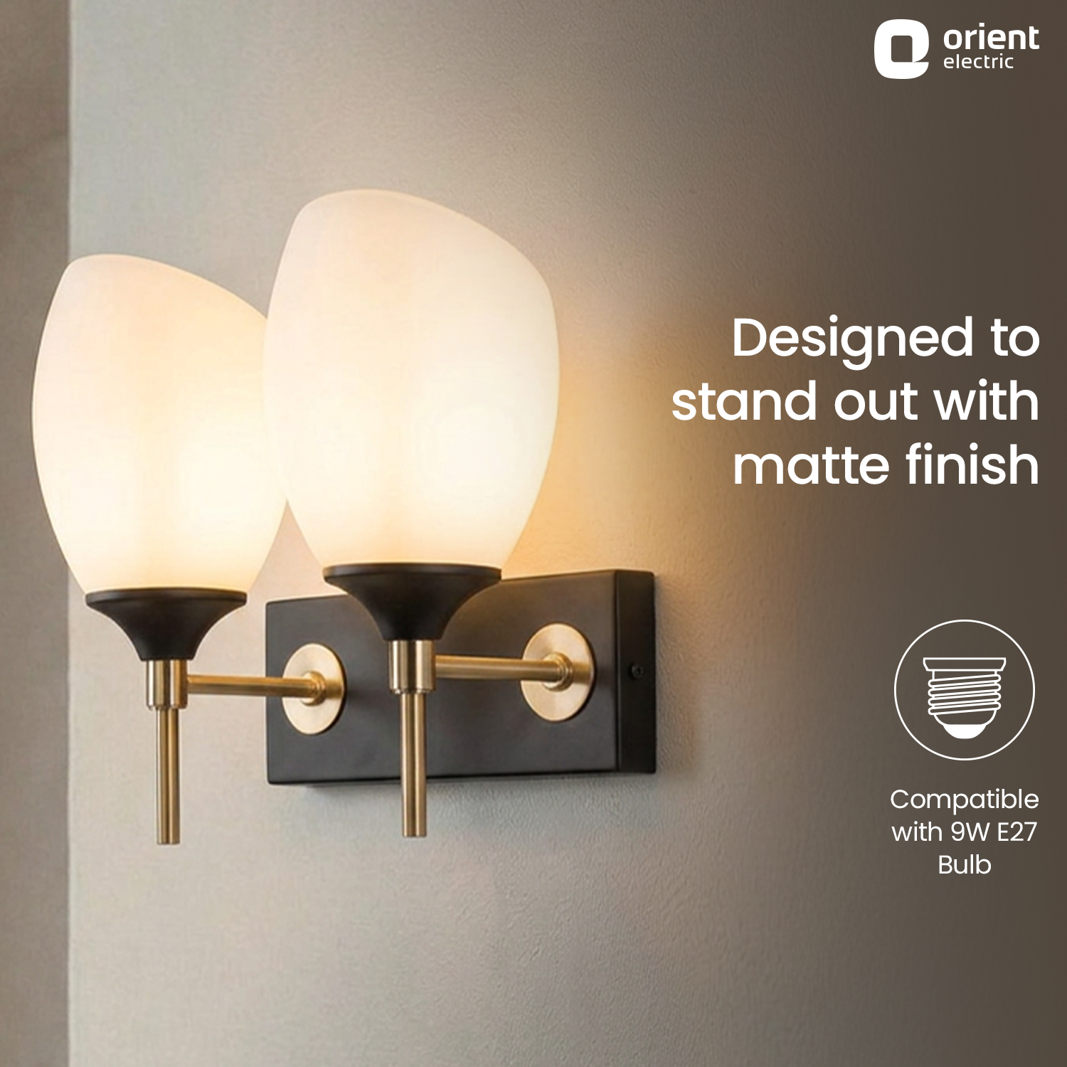 Twin Raya Candle Wall Light