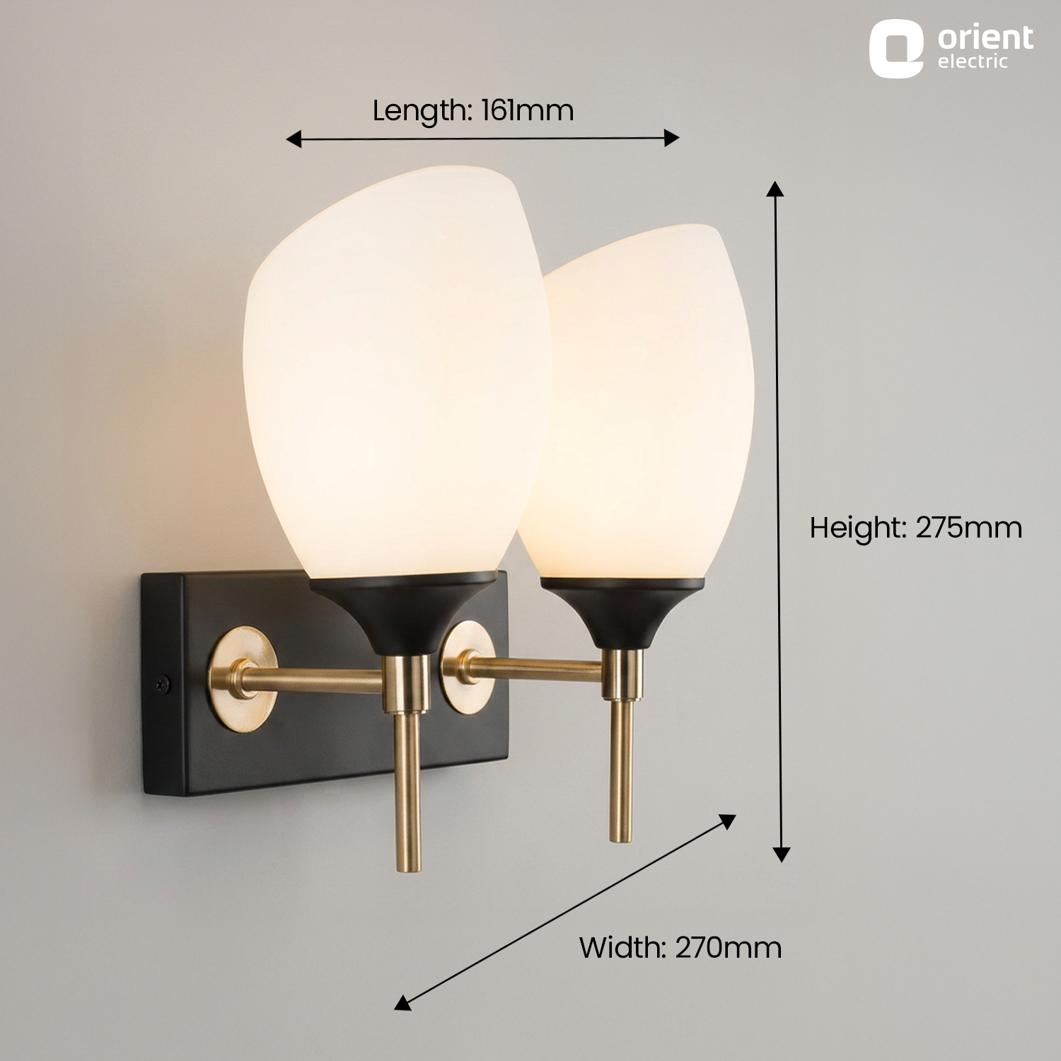 Twin Raya Candle Wall Light