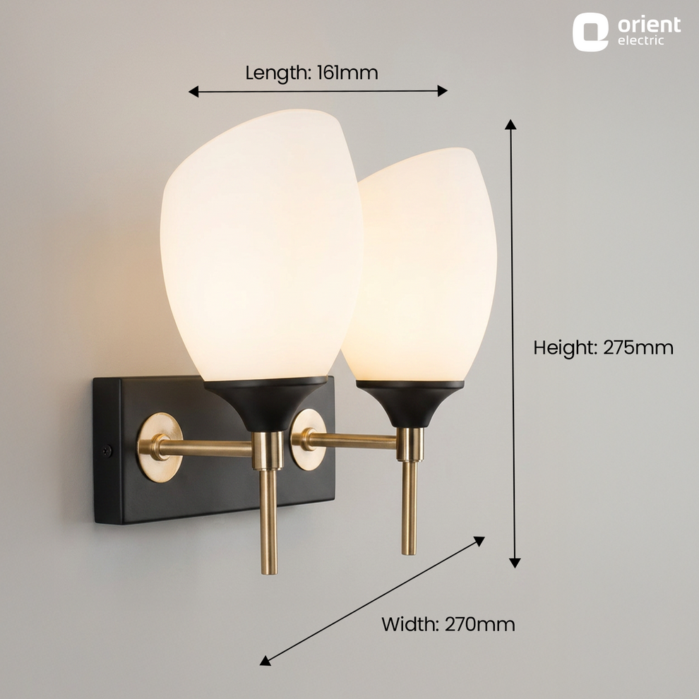 Twin Raya Candle Wall Light