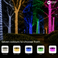 50m 60 LED Green led rope light seven colours to choose from