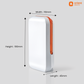 litpac emergency rechargeable led lantern cloud dancer orange 15 study lamp dimensions