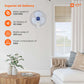 Azure Blue Wall Fan