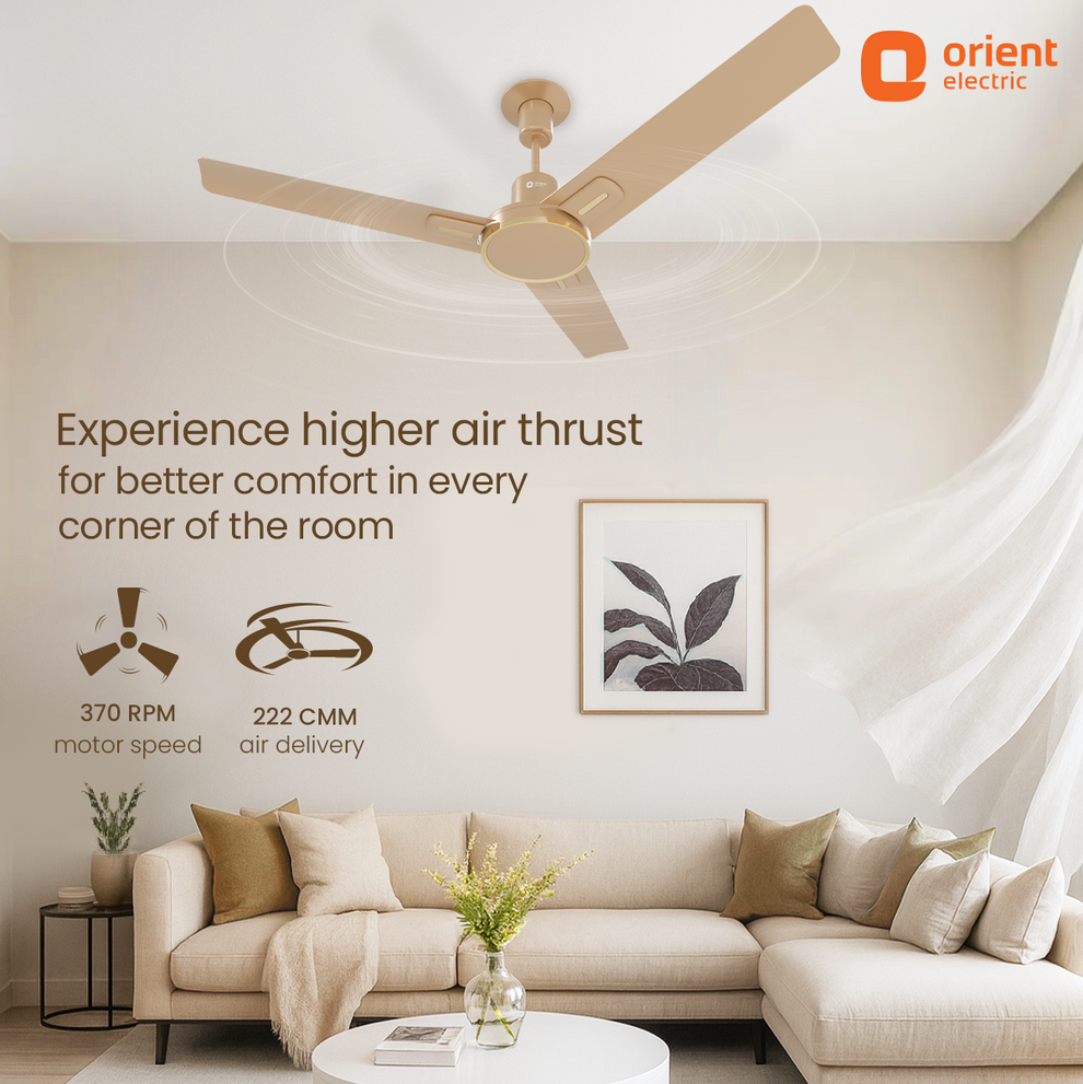 1200MM  Royal Beige Ceiling Fan Orient