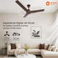 1200MM  Metallic Bronze Copper Ceiling Fan Orient