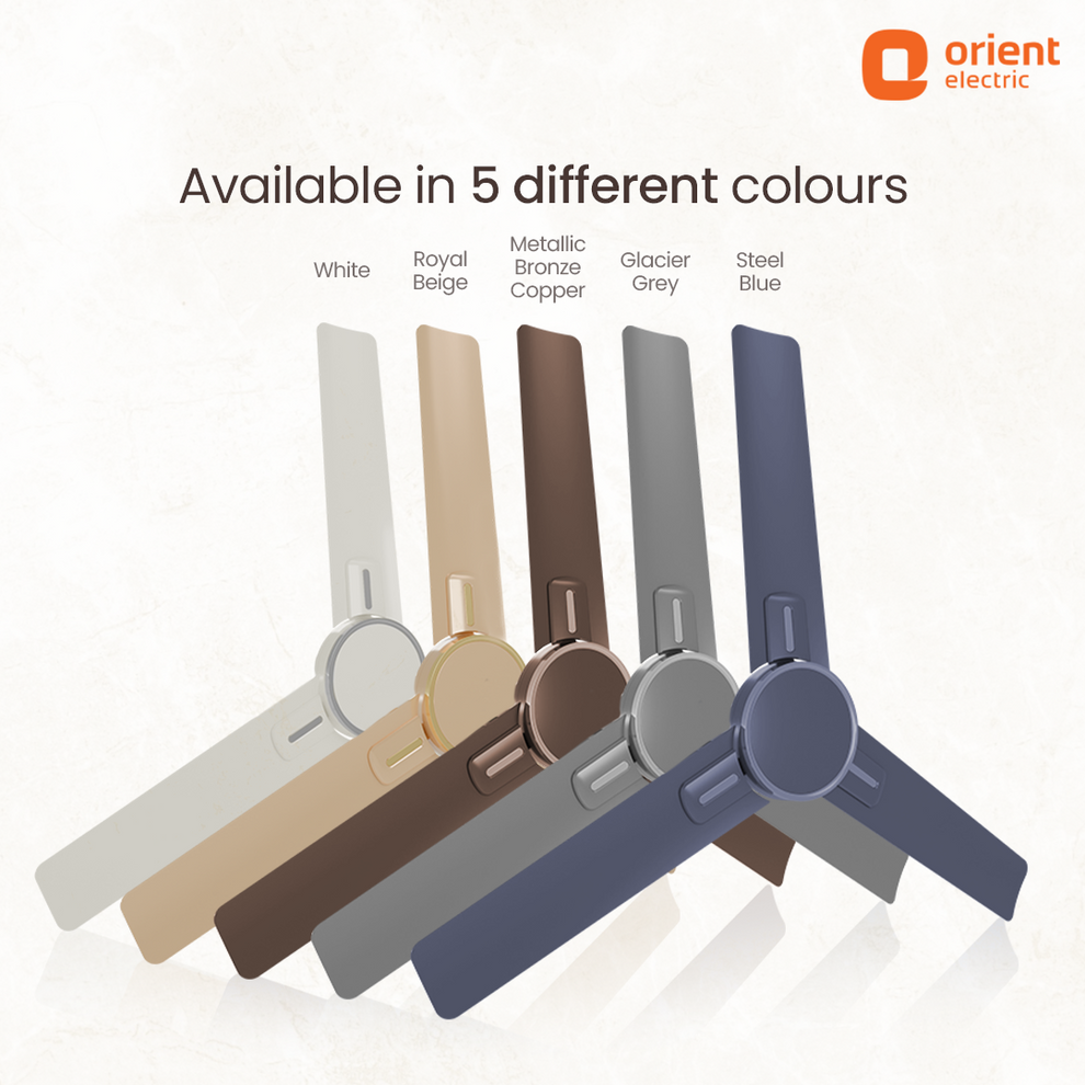 1200MM  Metallic Bronze Copper Ceiling Fan Orient