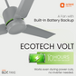 1200MM Glacier Grey Ceiling Fan Orient