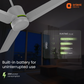 1200MM Glacier Grey Ceiling Fan Orient
