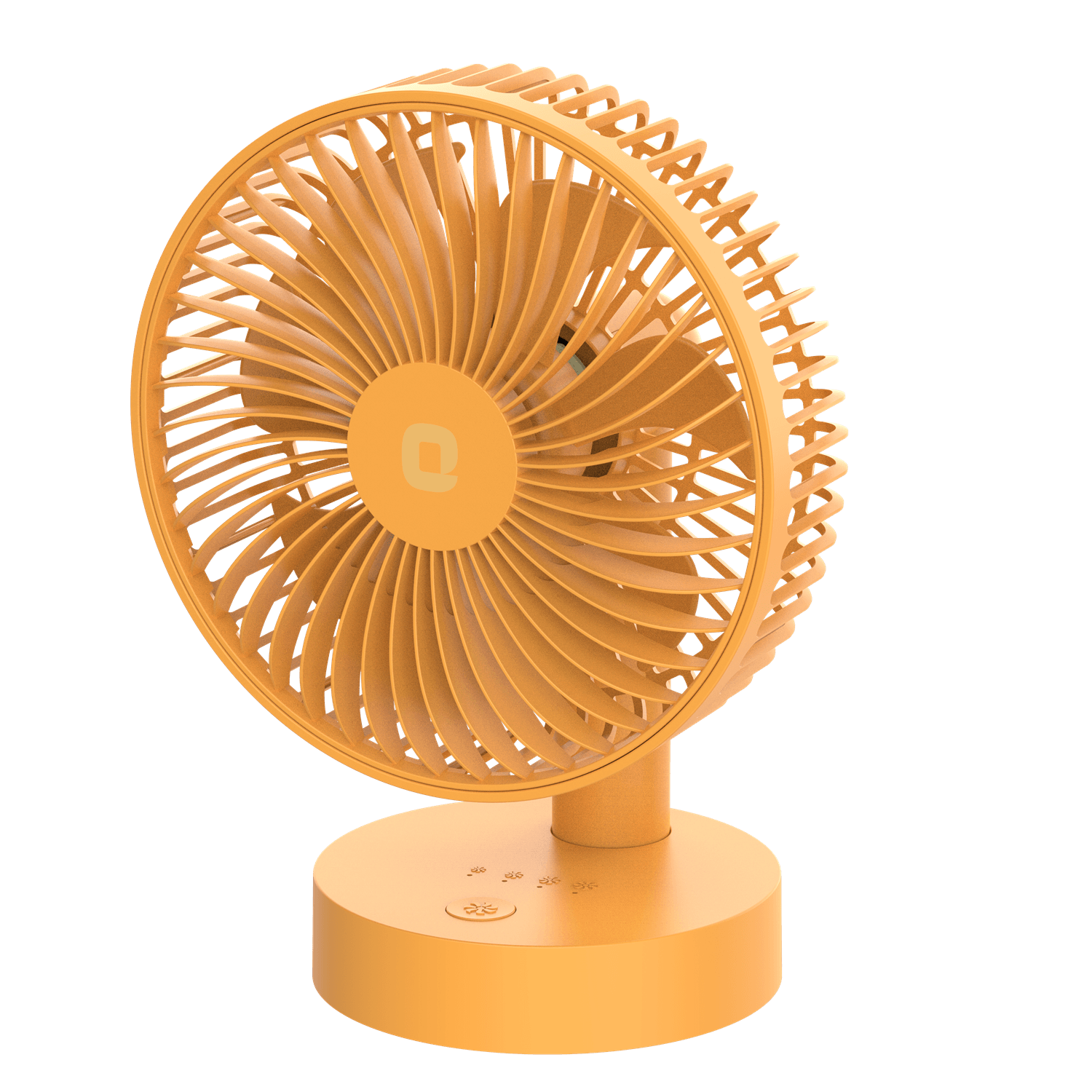 Tangerine Orange Portable Personal Fan Orient