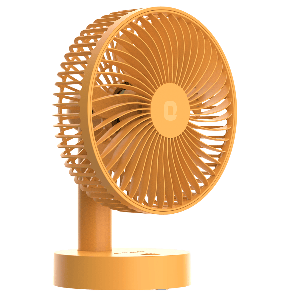 Tangerine Orange Portable Personal Fan Orient
