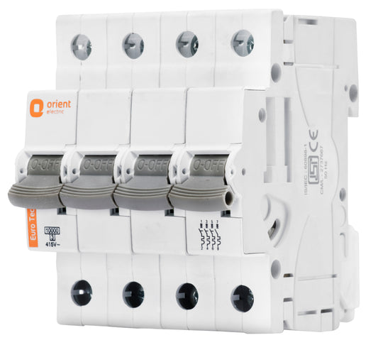 Eurotech MCB Four Pole - Curve C