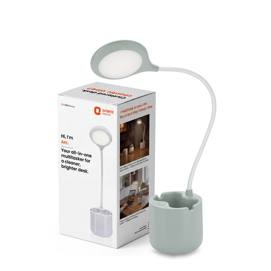 arc rechargeable led table lamp 6w green