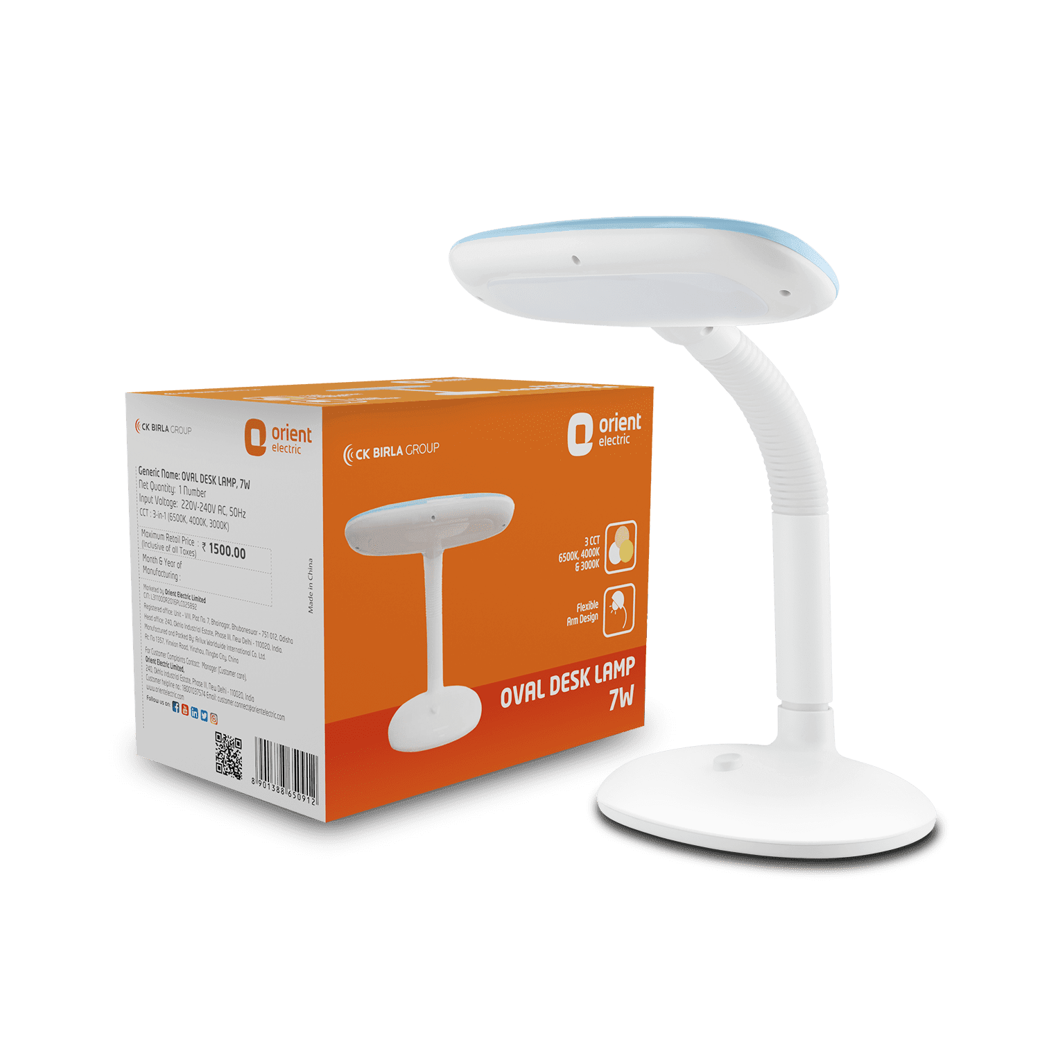 Buy Oval LED Desk Lamp for Study Table Online in India | Orient Electric