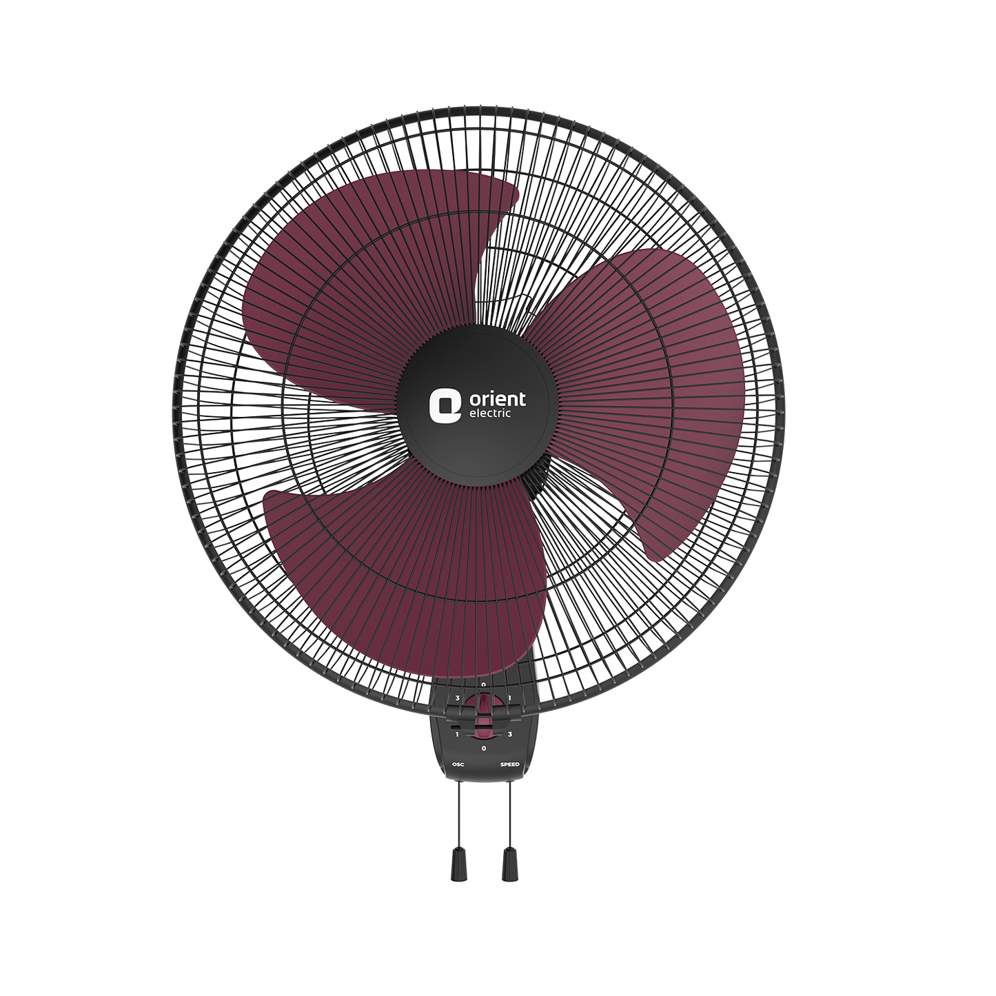 Crimson Red Wall Fan Orient