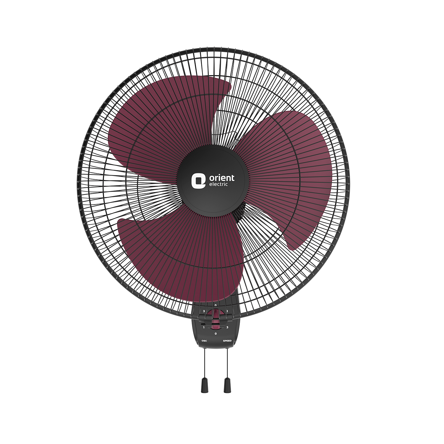 Crimson Red Wall Fan Orient