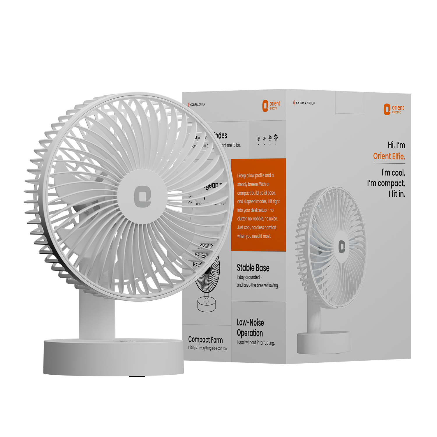 White Orient Personal Fan