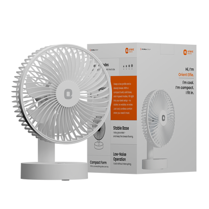 White Orient Personal Fan