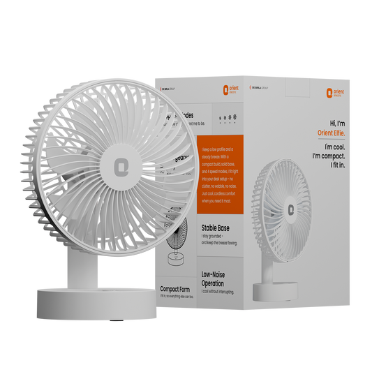 White Orient Personal Fan