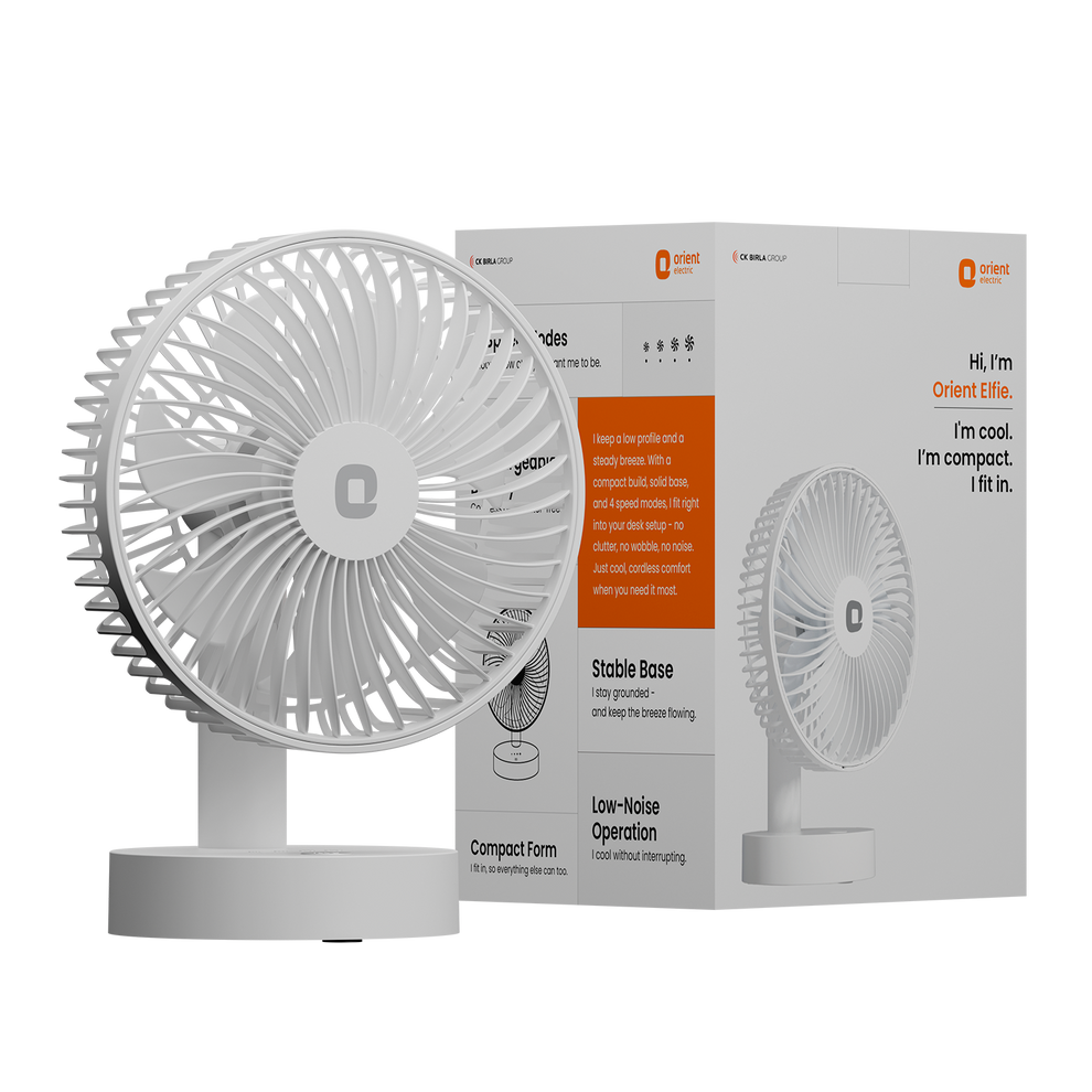White Orient Personal Fan